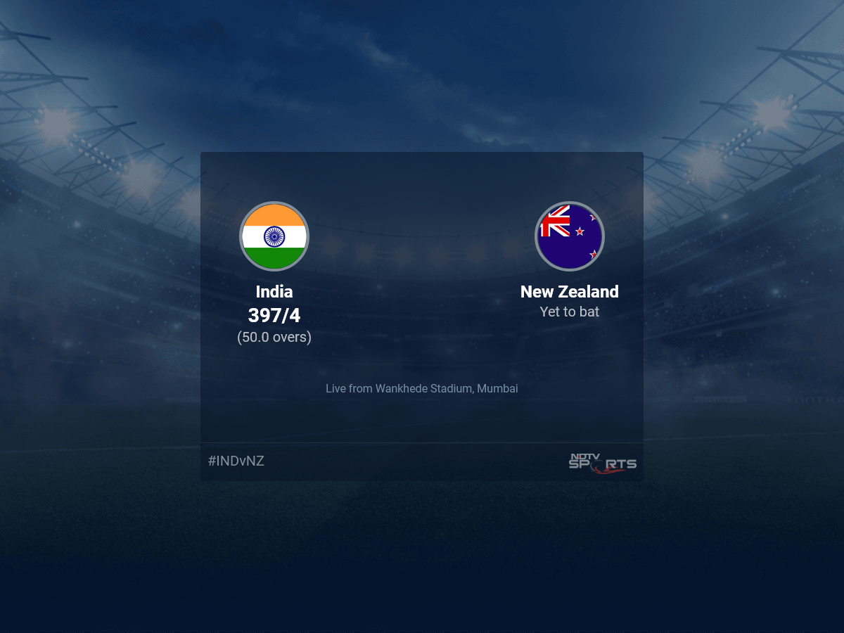 भारत बनाम न्यूजीलैंड पहले सेमीफाइनल वनडे का लाइव स्कोर 46 50 अपडेट |  क्रिकेट खबर