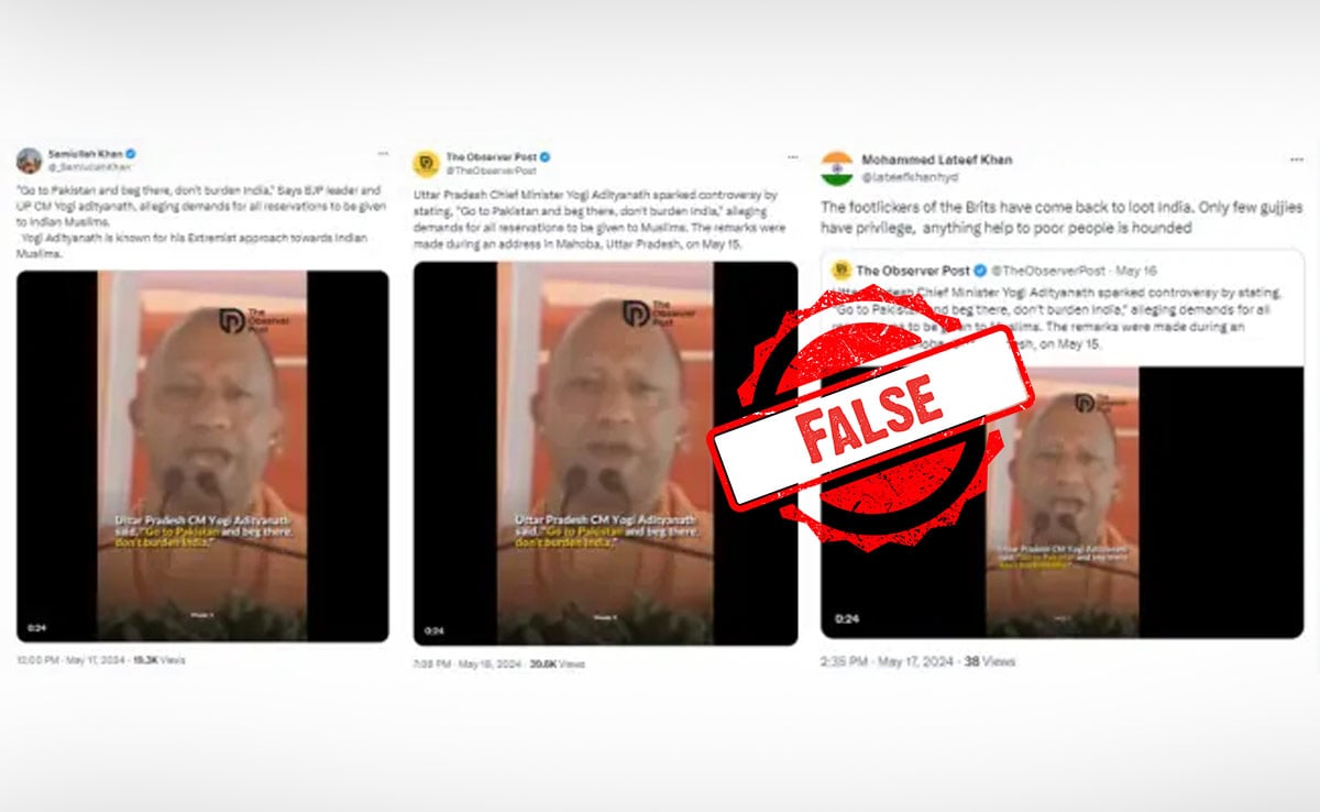 Fact Check: Clipped Video Of Yogi Adityanath Making Remarks On Muslims Viral