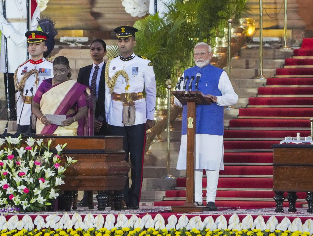 Swearing-in ceremony of new Union govt